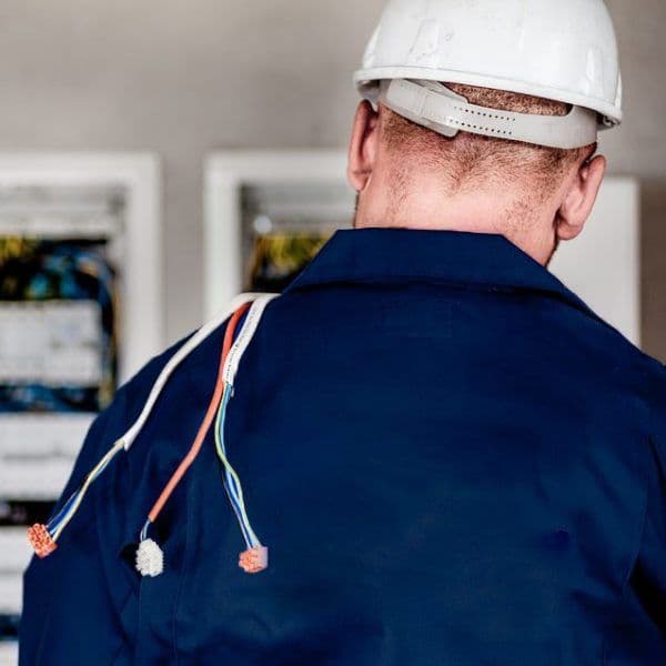 Milani electrician at a commercial site